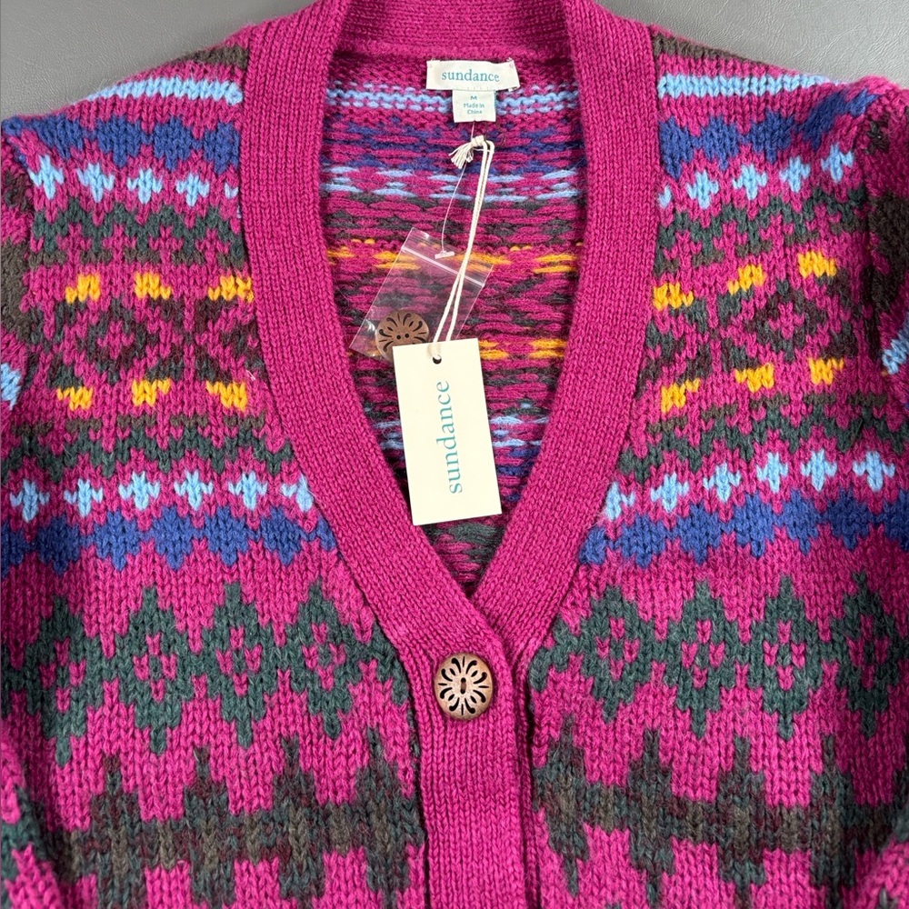 Sundance Catalog Folk Tale Cardigan - Picture 3 of 5